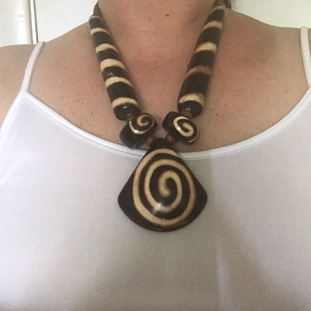 Wooden necklace